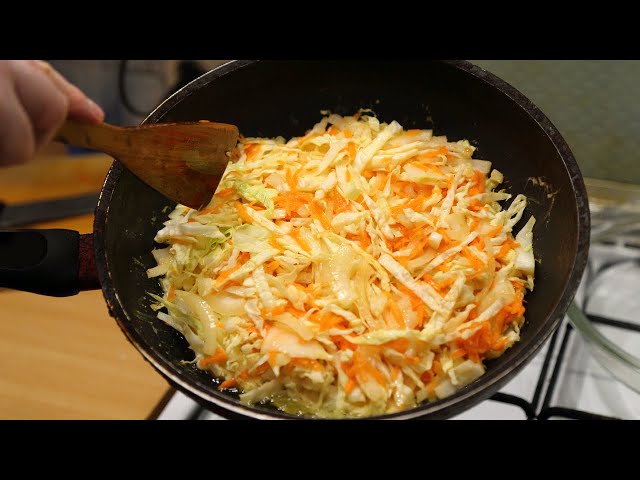 Easy cabbage pie recipe | cabbage and eggs