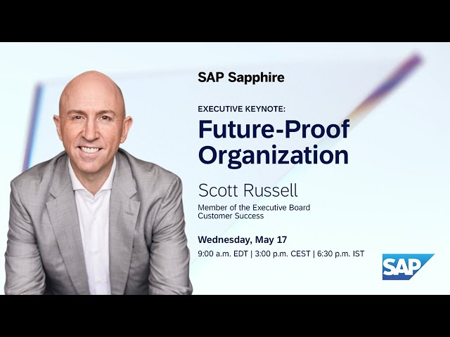 Future-Proof Organization | SAP Sapphire in 2023 Full Keynote