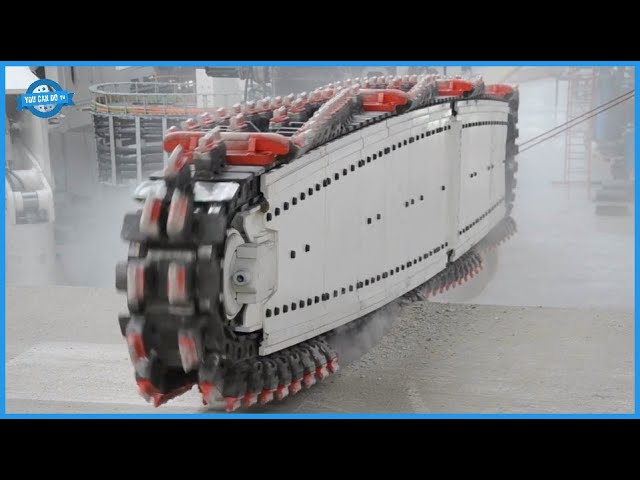 Incredible Tunnel Construction Using Biggest Tunnel Boring Machine. Heavy Duty Equipments In Working