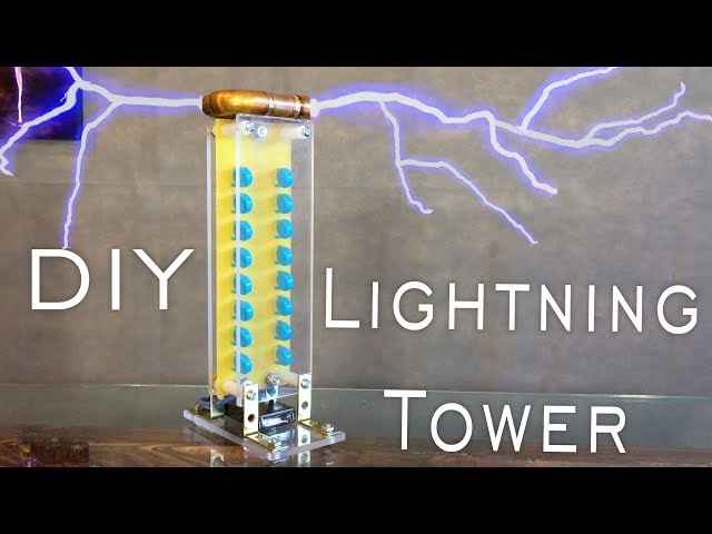 DIY Desktop Lightning Tower (USB rechargeable!)