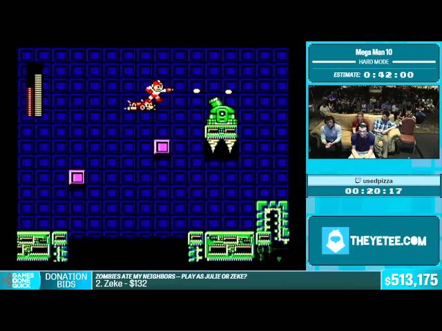 Mega Man 10 by usedpizza in 37:28 - Summer Games Done Quick 2015 - Part 112