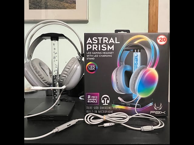 Another $20 Gaming Headphone but with a LED Stand!  ASTRSAL PRISM Gaming headset review 2024.