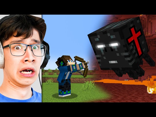 I Scared My Friend as Black Ghast in Minecraft
