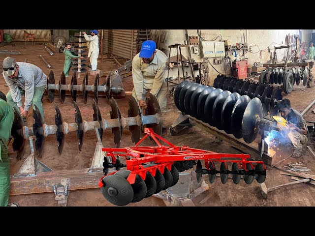 Amazing Manufacturing Process of Heavy Duty Hydraulic Harrow | How the Disc Harrow is Made |