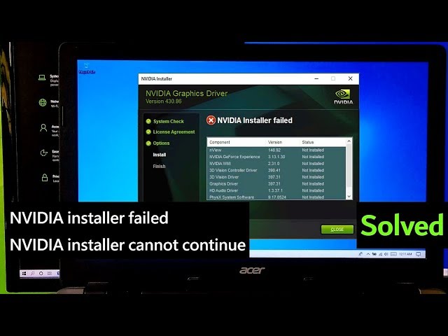 How to fix NVIDIA installer failed | NVIDIA installer cannot continue Windows 10