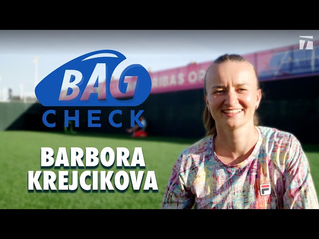 Courtside Necessities with Barbora Krejcikova | Bag Check 2023