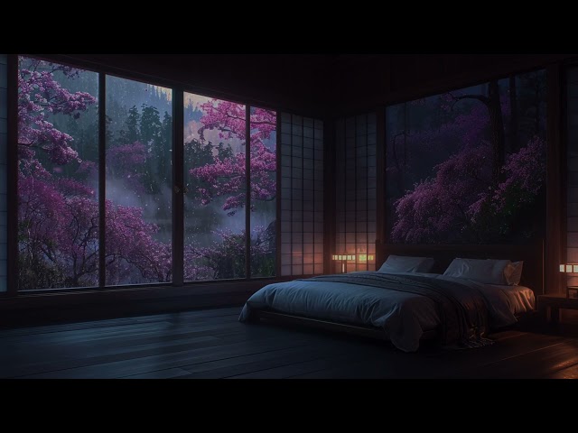Gentle Rain on Window | Relaxing Rain Sounds for Sleep & Meditation | Nature Ambience