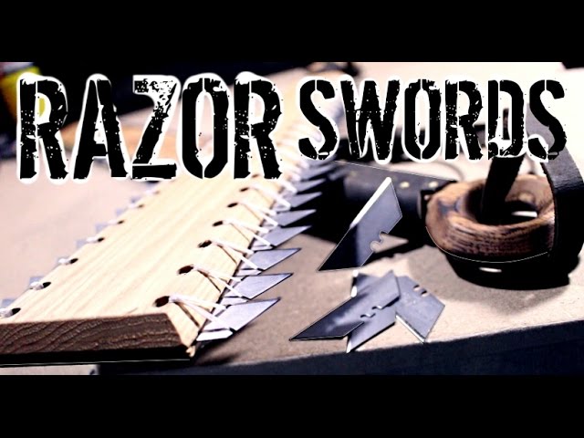 How to Make: RAZOR SWORDS (Aztec Maquahuitl and Hawaiian Leiomano Inspired)