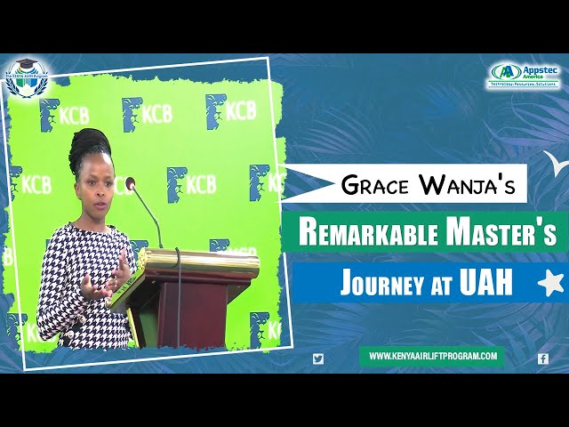 EP 620 Grace Wanja's Remarkable Master's Journey at UAH