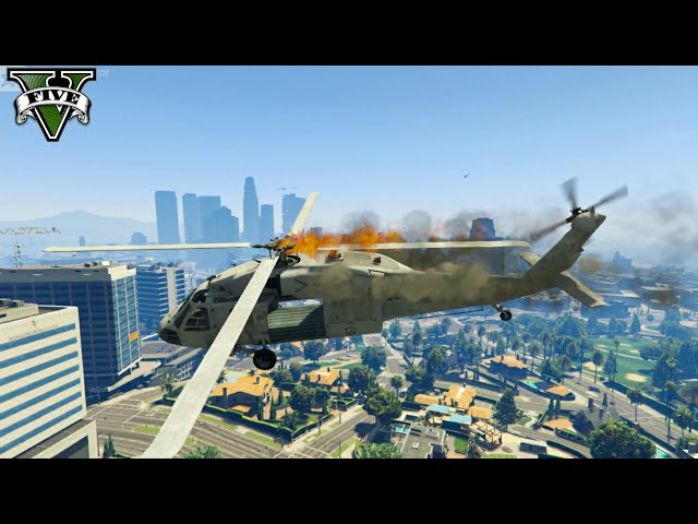 GTA 5 |  Incredibe Helicopter Crashes Compilation | Epic Helicopter Fails | Game Lovers