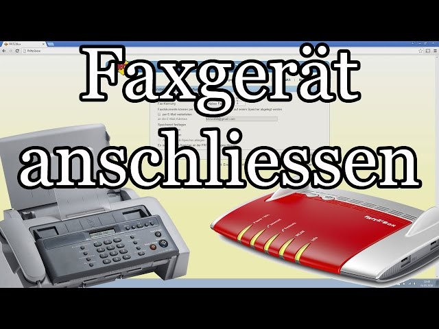 Faxgerät an Fritzbox anschliessen und Rufnummer zuweisen
