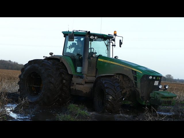 Best Of John Deere 8530 | Pure Sound | Mudding, Stucks, Pulling & Working Hard | Danish Agriculture