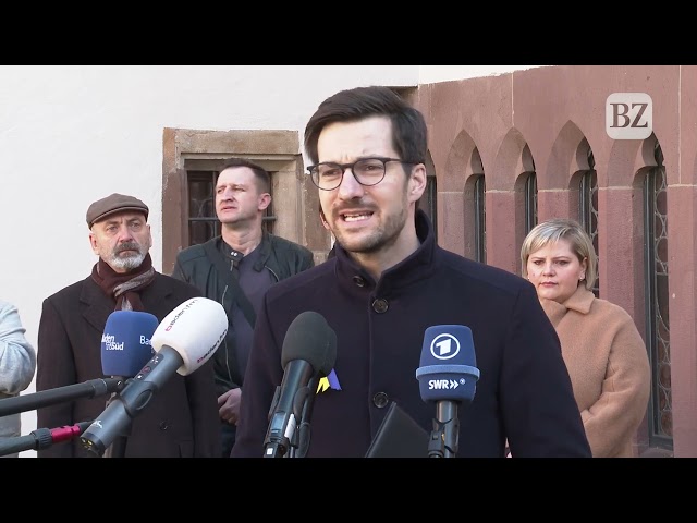 Freiburgs OB Martin Horn zeigt sich bewegt von der Hilfsaktion für die Ukraine