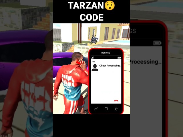 Indian bike driving 3D Tarzan car code #shorts
