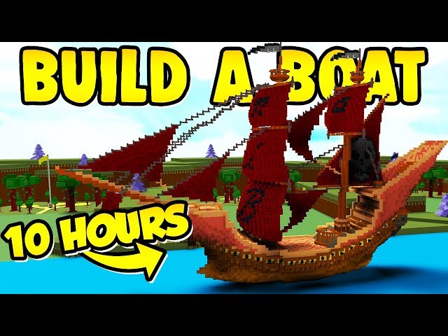 🔴 Build a Boat 10 HOUR BUILDING CHALLENGE!!!!