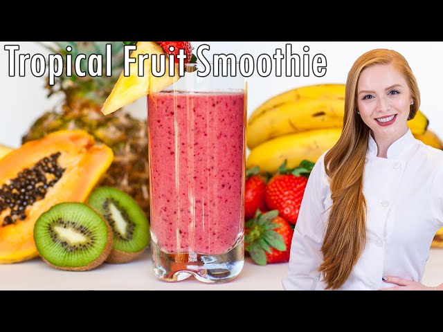 Amazing Tropical Fruit Smoothie Recipe - with coconut milk!!