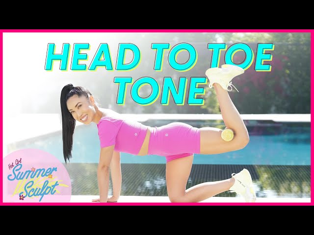 30 Minute Head To Toe Tone (with weights) | Hot Girl Summer Sculpt