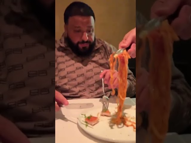 DJ Khaled stays eating good!