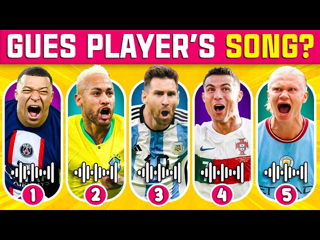 Guess the PLAYER by his SONG ️🎶 Ronaldo Song, Messi Song, Neymar Song, Haaland Song | Tiny Football
