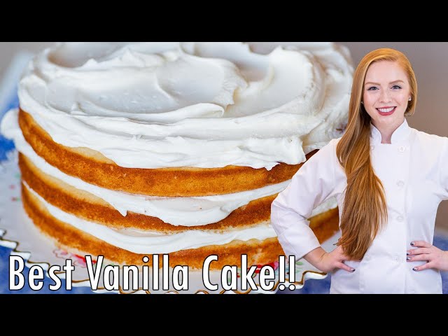 The BEST Vanilla Cake Recipe! Perfect for Cakes & Cupcakes