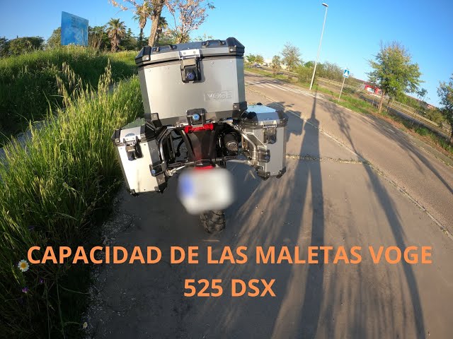 CAPACIDAD DE LAS MALETAS VOGE 525 DSX