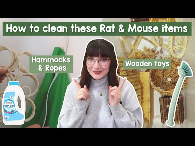 How I clean these Rat & Mouse items - Hammocks, Ropes, Wooden toys