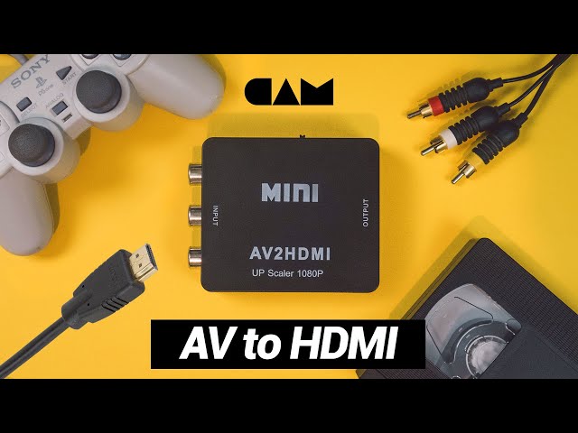 Plug PS / XBOX / Wii 🎮 RCA AV to HDMI - incl. VHS 📺