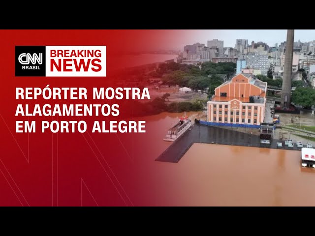 Repórter mostra alagamentos em Porto Alegre | CNN 360
