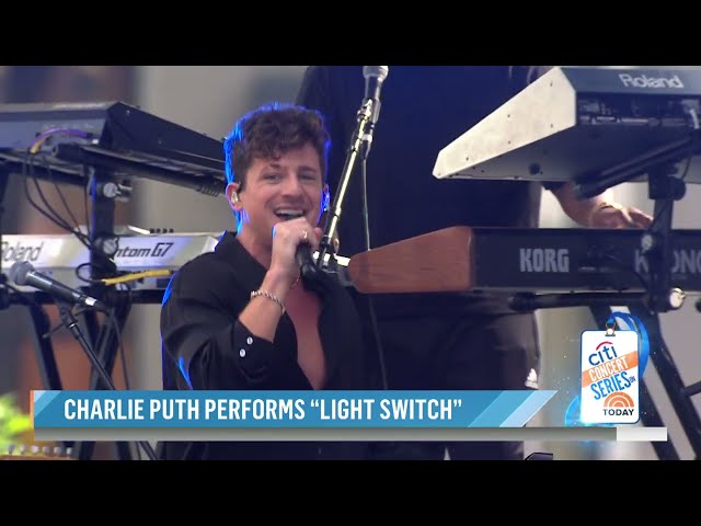 Charlie Puth - Light Switch (Live from The TODAY Show)