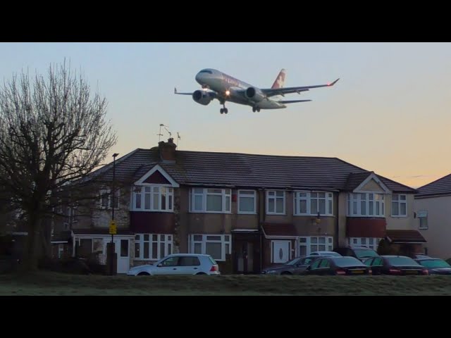 PLANES flying LOW Over Houses | London Heathrow Plane Spotting