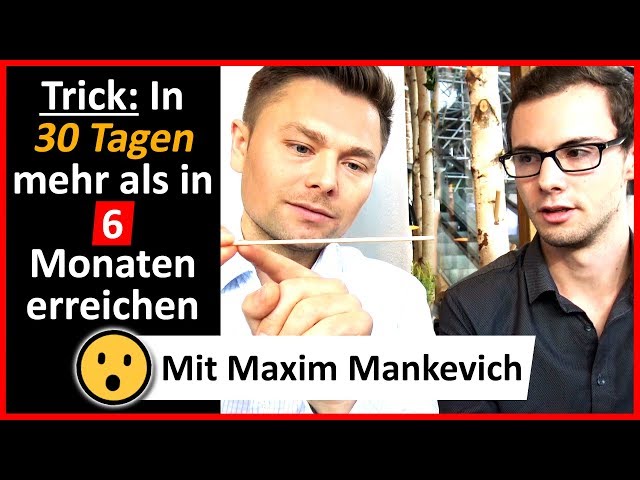 Maxim Mankevich - Geheime Tricks Für Mehr Glück, Geld 🤩 Und Erfolg | (Spannendes Interview)