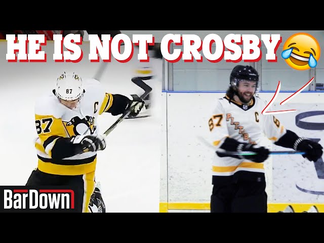 FAKE SIDNEY CROSBY IN A BEER LEAGUE GAME