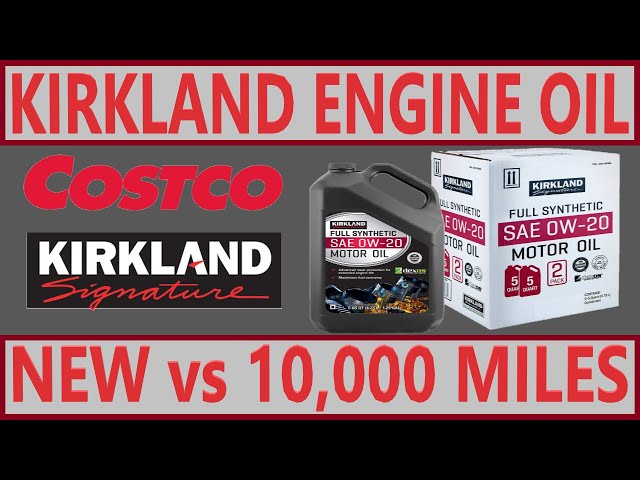 Costco Kirkland Motor Oil Deterioration From 0 to 10,000 Miles