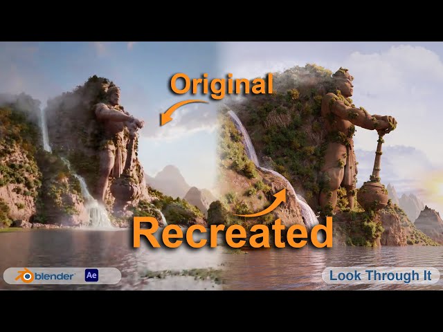 Recreate HANUMAN Teaser Visual Effects| | Blender | After Effects