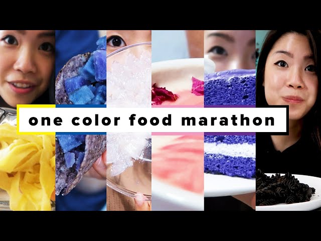 I Only Ate One Color Foods For 24 Hours Marathon