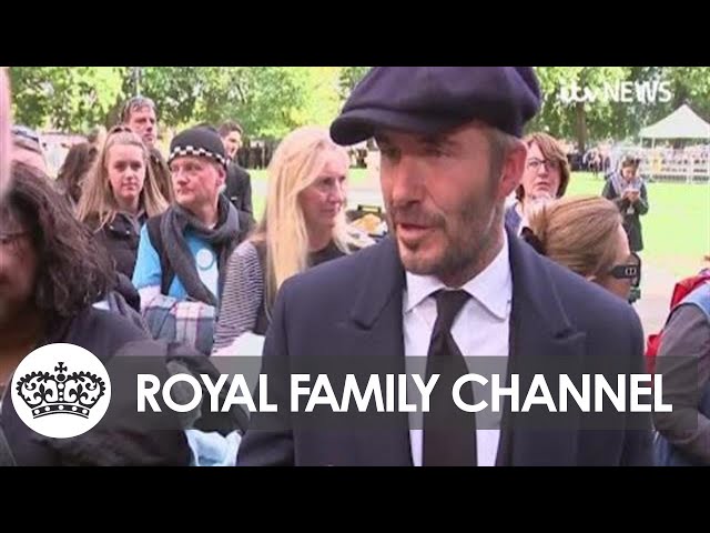David Beckham Queues to Pay Respects to 'Special' Queen