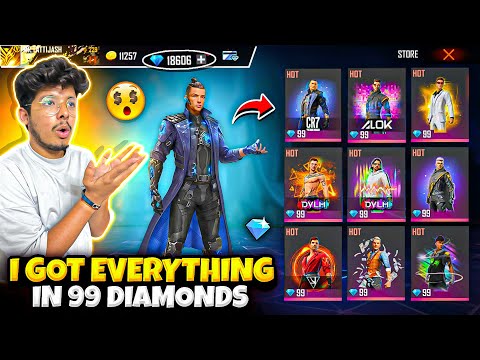 Free Fire All Characters In Cheap😍 I Got Everything In 99 Diamonds💎 -Garena Free Fire