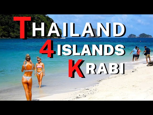 Krabi 4 Islands Day Trip by Speedboat | Koh Poda, Chicken Island, Tup Island, Raily Beach | Thailand