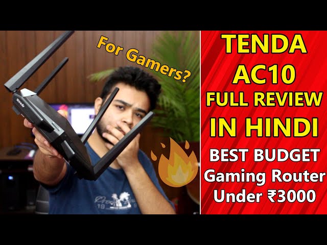 Best Budget Router For Gamers 🎮 | Tenda AC10 AC1200 Router Full Review in HINDI