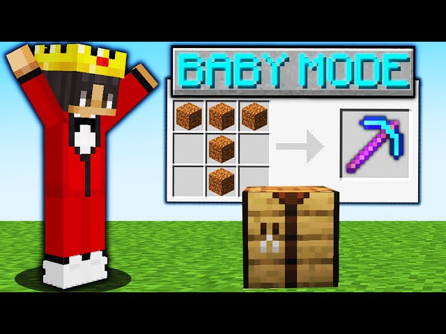 Minecraft But It's on BABY Mode