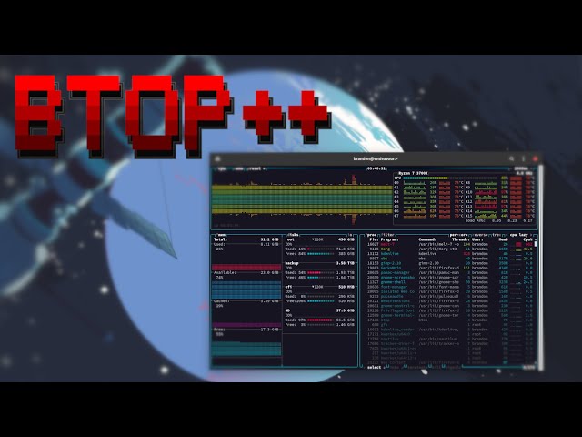 STUNNING Linux System Monitor - btop++