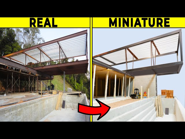 MINI HOUSE - How to Make REAL Luxury House #6 - BRICKLAYING