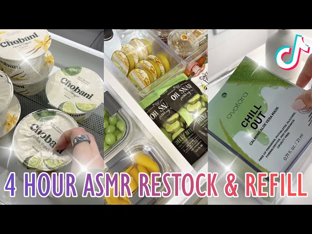 4 Hour ASMR Restock and Refill Organizing TikTok Compilation ✨