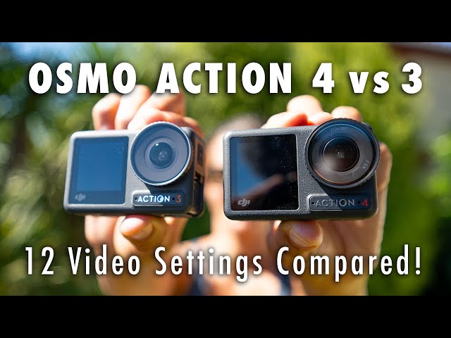 12 DJI Osmo Action 4 vs. 3 Videos Compared // Can You See The Difference?