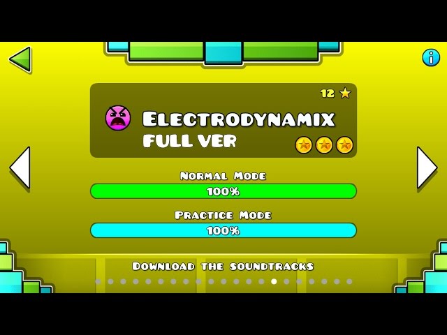 Geometry Dash - Electrodynamix (FULL VER) All Coin / ♬ Partition