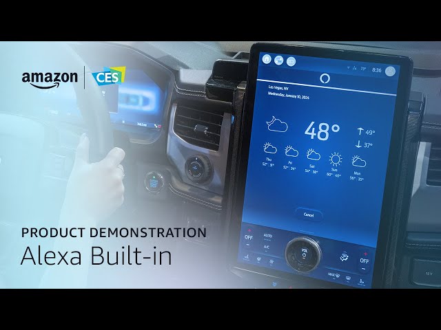 Alexa Built-in demo with Ford F-150 Lightning | Amazon at CES