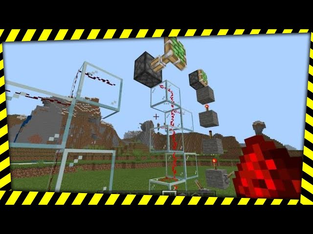 Minecraft - 2 Best Ways to Send a Redstone Signal Vertically