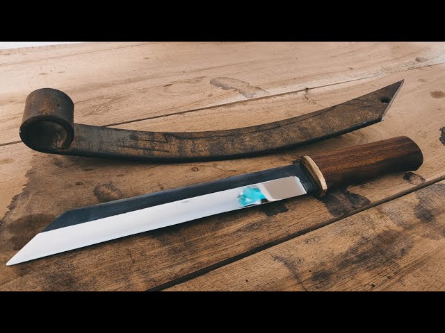 Knife Making- Viking Seax Knife From Leaf Spring