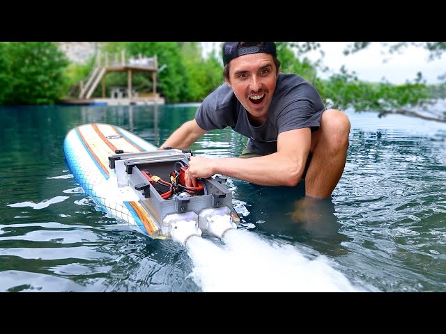 This Electric Surfboard Has a Secret Inside!