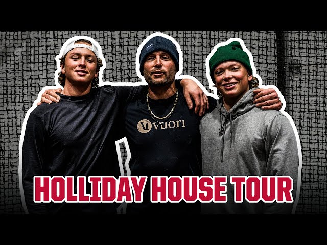 Full Tour and Workout at #1 prospect Jackson Holliday's INCREDIBLE Home/Sports Complex!